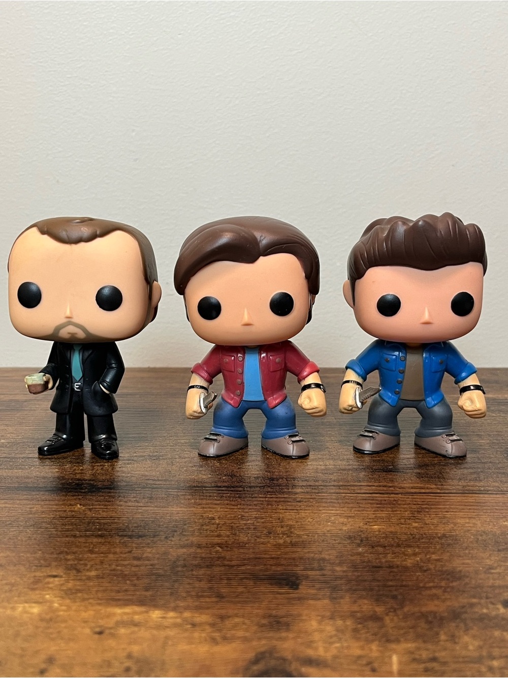 Funko Pop Supernatural Sam #93 Dean #94 & Crowley #200